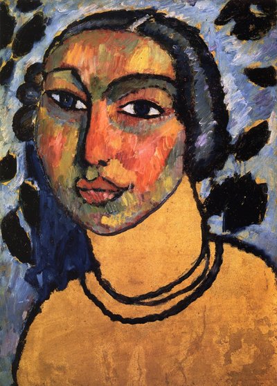 Een Joodse vrouw, ca. 1912 door Alexej von Jawlensky